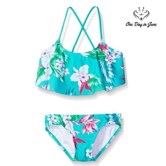 Kanu Surf Alania Flounce Bikini Swimsuit Size 4 - Picture 1 of 4